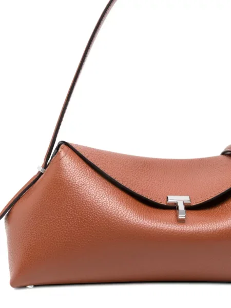 Geanta de piele Toteme din piele maro