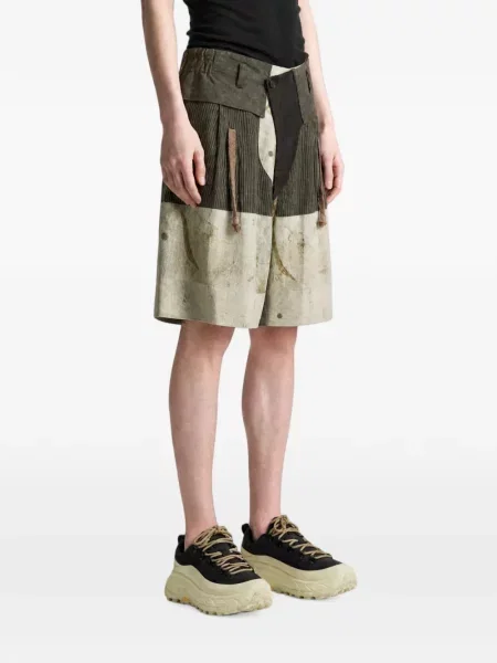 Pantaloni scurți Ziggy Chen de catifea cord verde