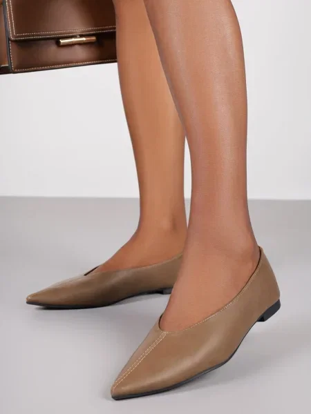 Balerini Belviie deschis maro