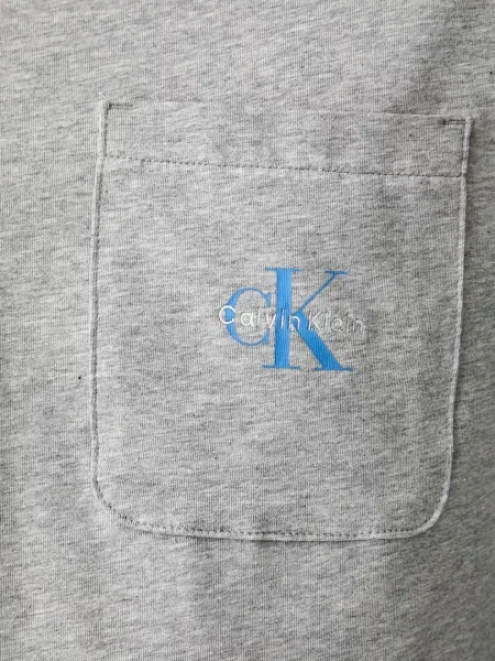 Calvin Klein Underwear kétrészes pizsama férfi elasztánnal szürke