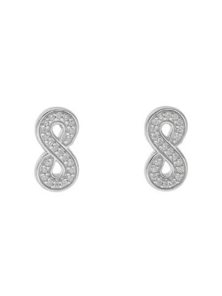 Обеци Fossil сребристо