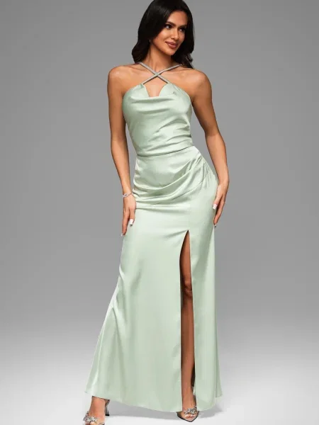 Rochie de seară Edoti verde