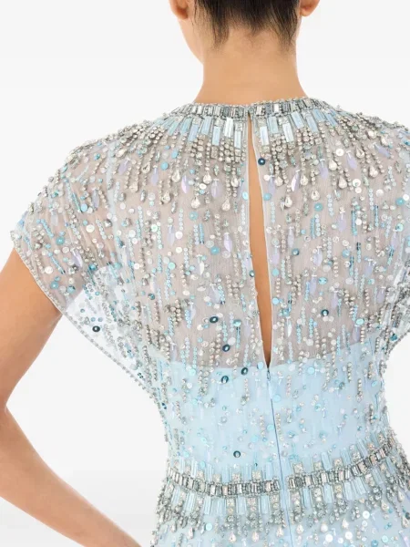 Rochie maxi Jenny Packham de costum albastru