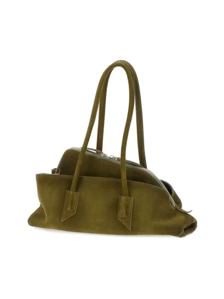 Mała torebka The Attico skórzana zielona