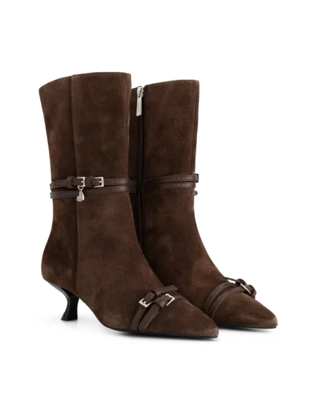 Buty do kostki Fabienne Chapot skórzane brązowe