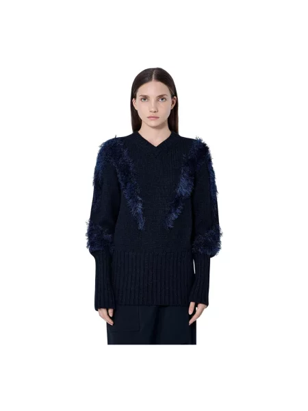 Sweter Kiko Kostadinov wełniany niebieski