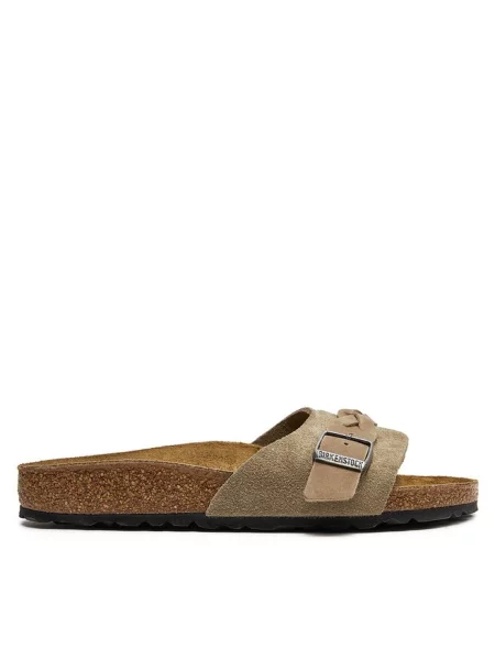 Klapki Birkenstock brązowe