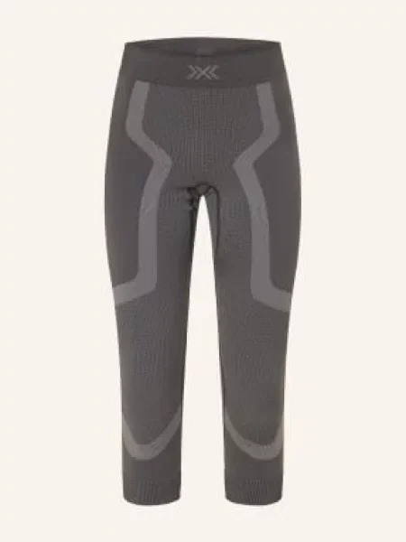 X-Bionic Funkční Kalhoty X-Ential Se Zkrácenou Délkou Nohavic tmavě šedá