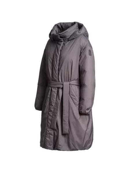 Cu centură palton Parajumpers cu glugă gri