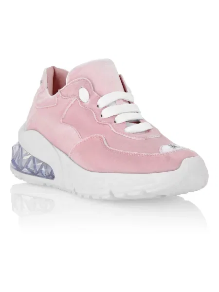Sneakersy Philipp Plein skórzane różowe