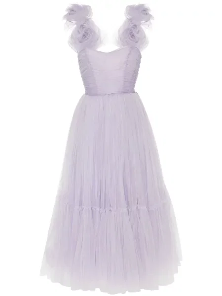 Rochie Ana Radu cu model floral violet