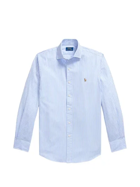 Tricou polo Polo Ralph Lauren cu model floral cu imagine din fleece albastru