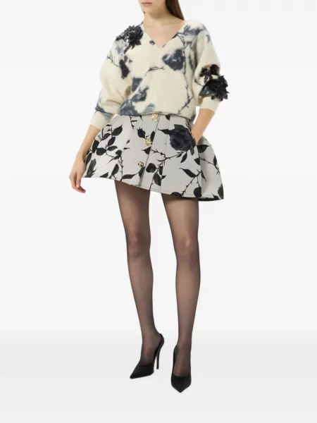 Pulover Blumarine cu paiete cu model floral