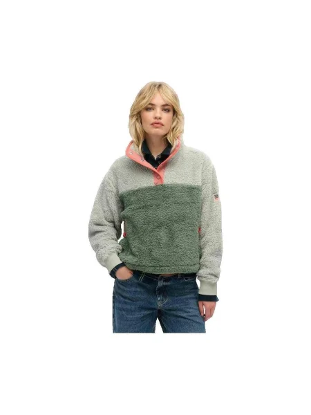 Sveter Superdry bez kostíc sivá