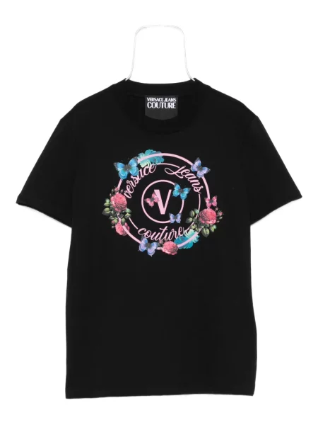 Tricou Versace Jeans Couture cu imagine negru
