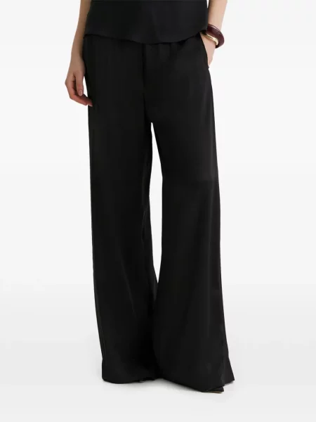 Pantaloni Framboise de mătase negru
