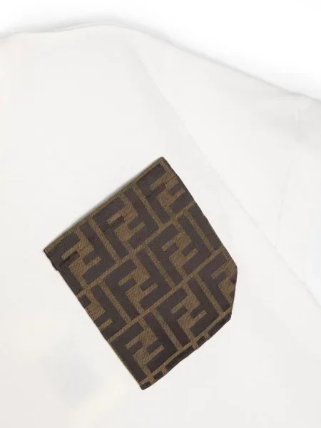 Koszulka dziecięca Fendi biała