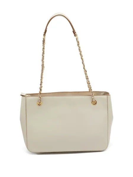 Geanta de piele Dkny din piele alb