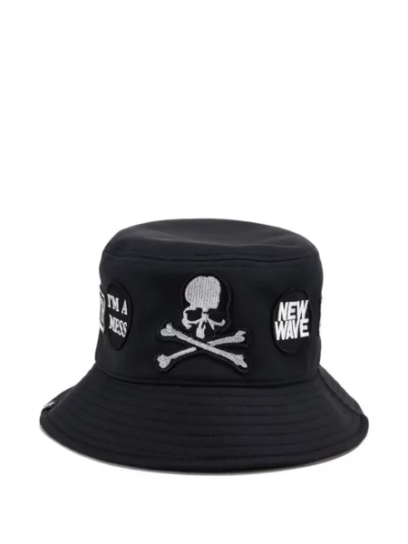Pălărie bucket Mastermind Japan cu petice negru