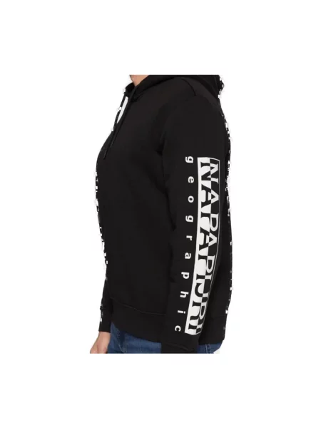 Bluza z kapturem Napapijri z kapturem czarna