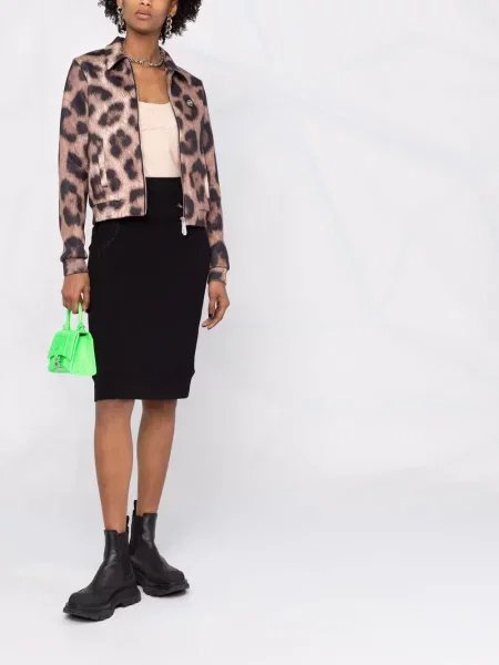 Raštuotas striukė Philipp Plein leopardinis