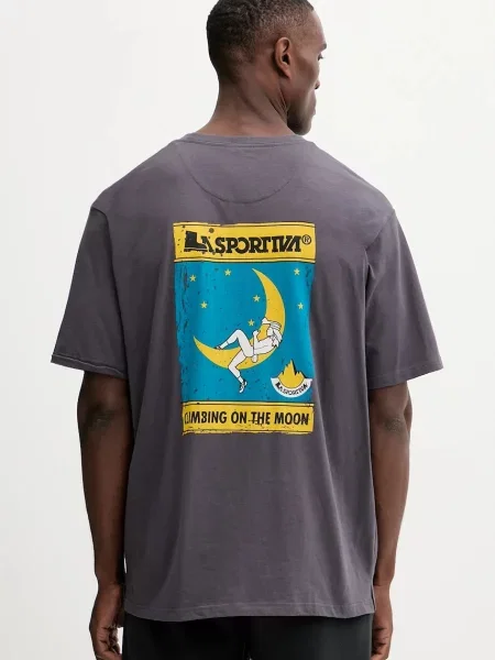 Kratka majica LA Sportiva Moon Climb siva