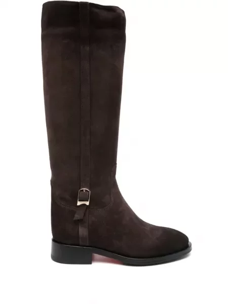 Botine Santoni din piele de căprioară maro
