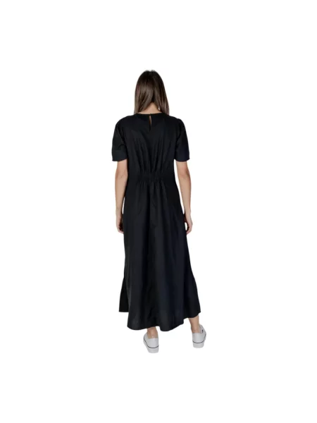 Maksi lniana sukienka maxi B.young czarna