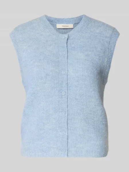 Kardigan rozpinany o kroju regular fit z mieszanki wełny Selected Femme