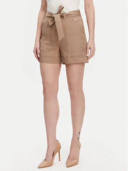 Kratke hlače iz tkanine Guess bež