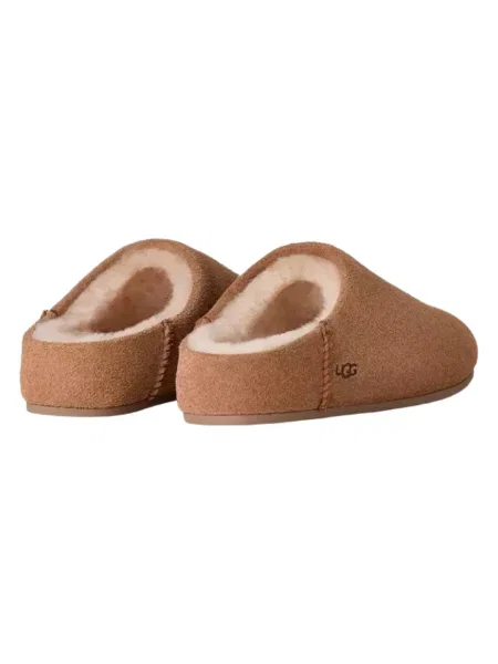 Papuci de casă Ugg din piele slip-on maro