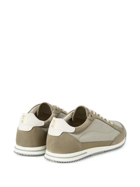 Sneakerși Brunello Cucinelli din nubuc maro