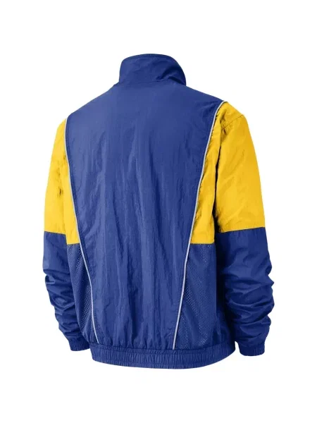 Тениска Nike с принт с градиентным принтом с качулка синьо