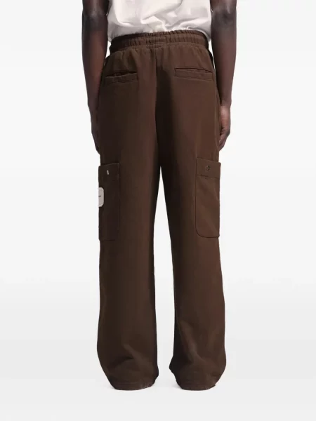 Pantaloni Bram’s Fruit alergare cu autograf maro