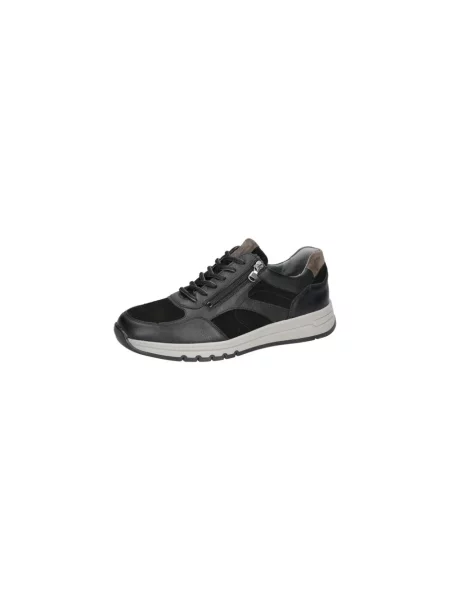 Sneakersy Waldläufer skórzane czarne