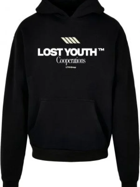 Lost Youth Mikina černá bílá