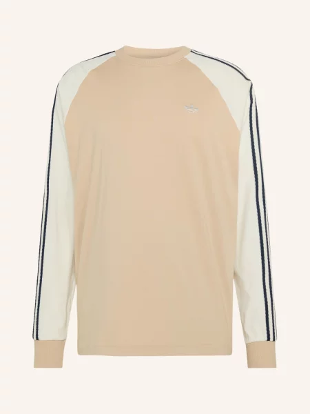 Dlouhé tričko s dlouhým rukávem Adidas Originals s dlouhými rukávy bílé