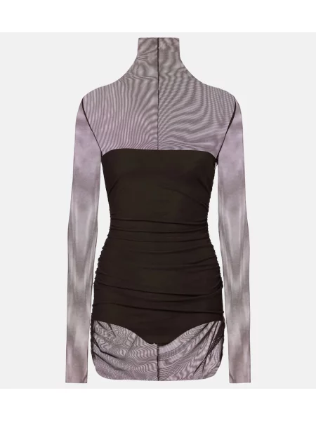 Heláncă Norma Kamali plasă maro