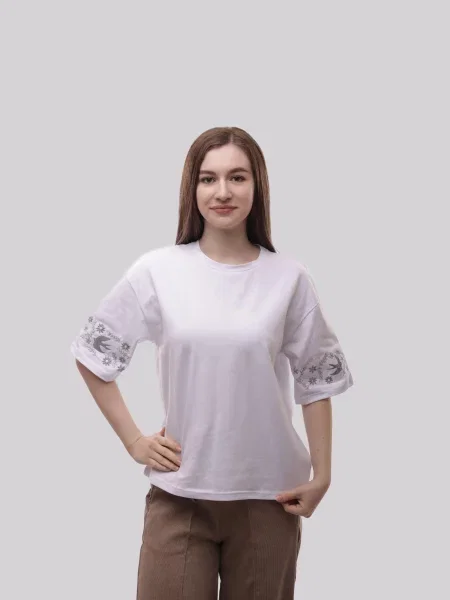 Футболка STREAM віскоза/поліестер білий