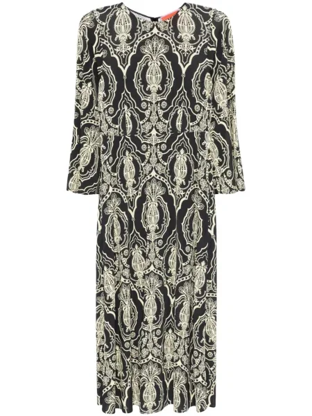 Sukienka midi La Doublej do kolan garniturowa czarna