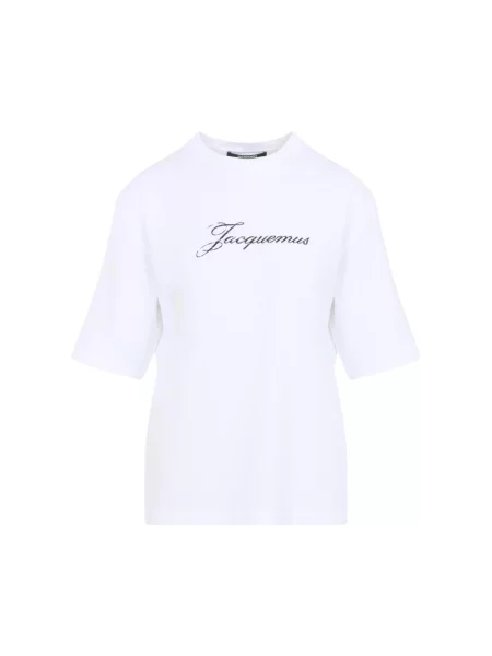 Koszulka Jacquemus z logo biała