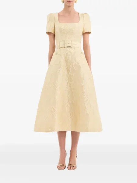 Scurt rochie midi Rebecca Vallance galben