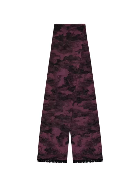Fular Zegna cu imagine cu imprimeu abstract violet
