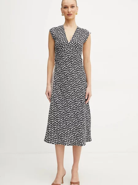 Сукня Marella SCOPA mini розкльошена чорний