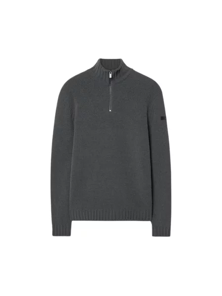 Dzianinowy sweter Rrd szary