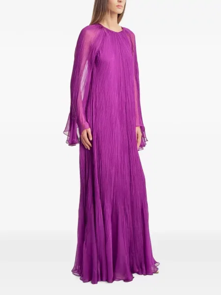 Rochie maxi Irina Schrotter de mătase violet
