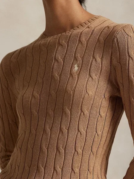 Легкий свитер Polo Ralph Lauren бежевый
