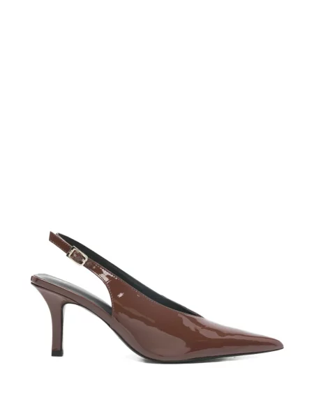 Pantofi cu toc Patrizia Pepe din piele maro