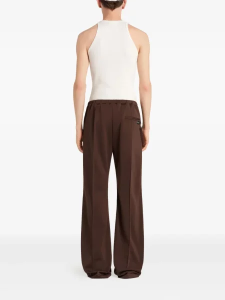 Pantaloni Courreges maro