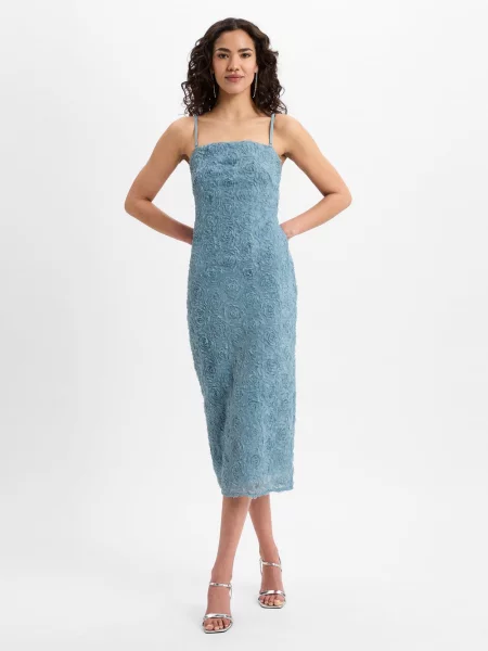 Zero sukienka koktajlowa Kobiety jednolity 36 niebieski